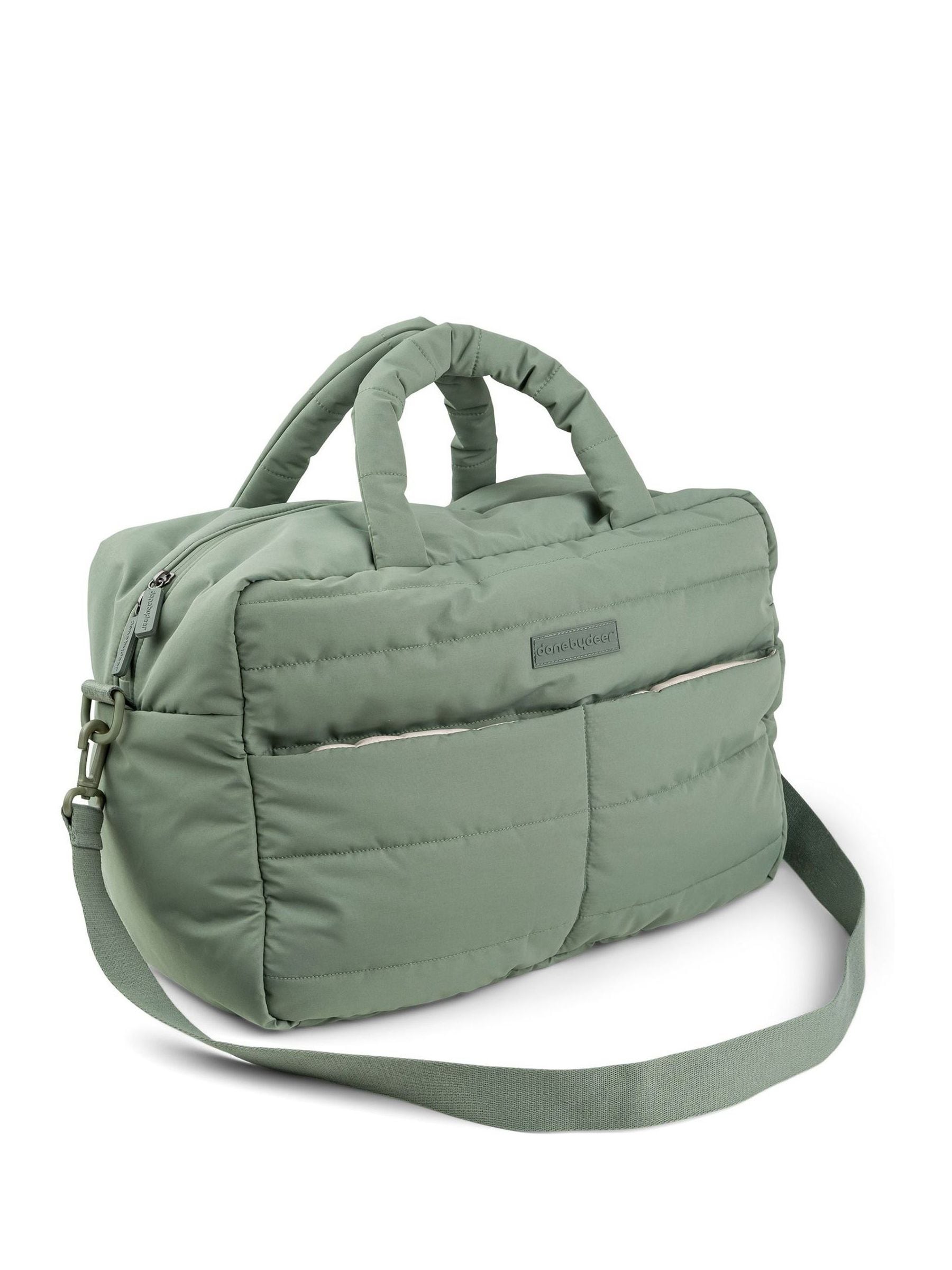 Done by Deer Green Quilted Changing Bag