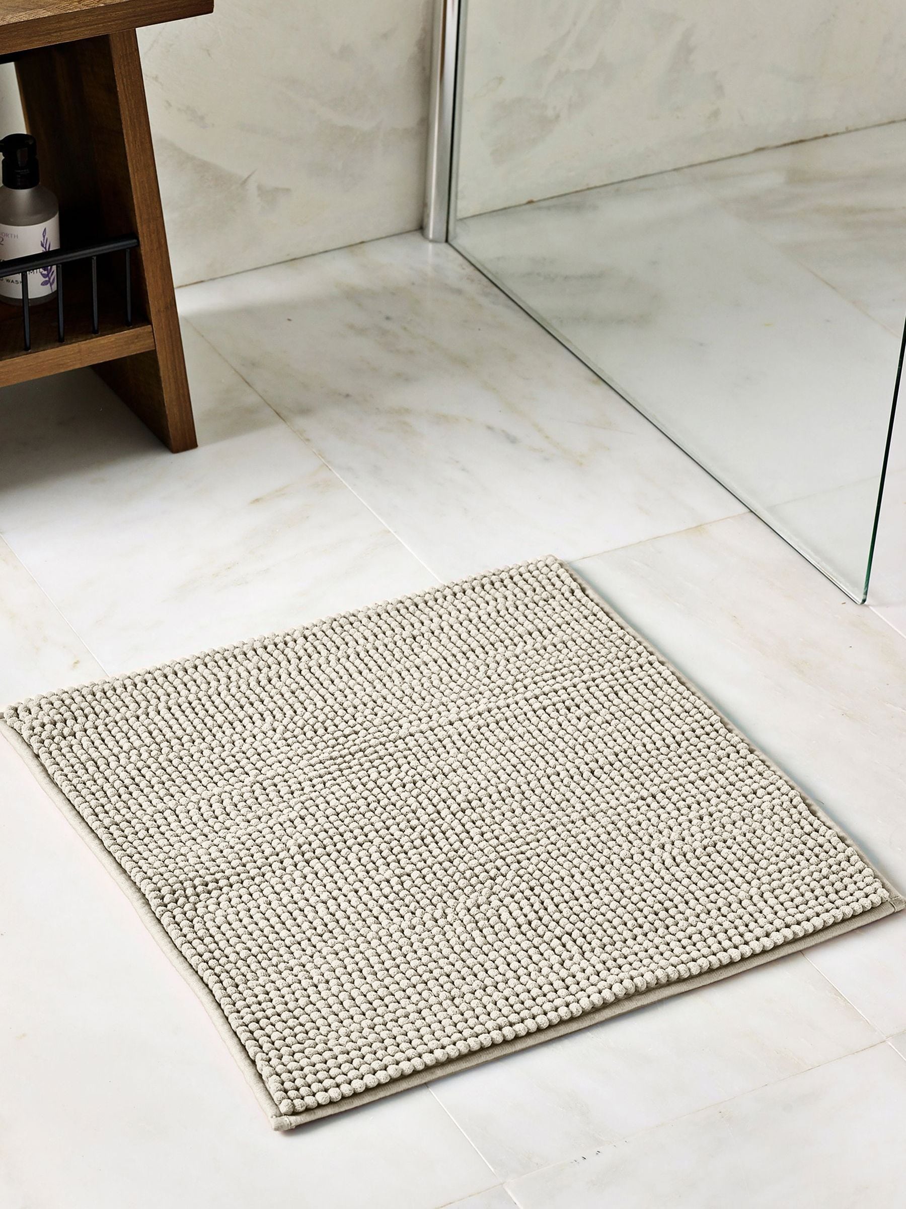 Sage Green Bobble Bath Mat