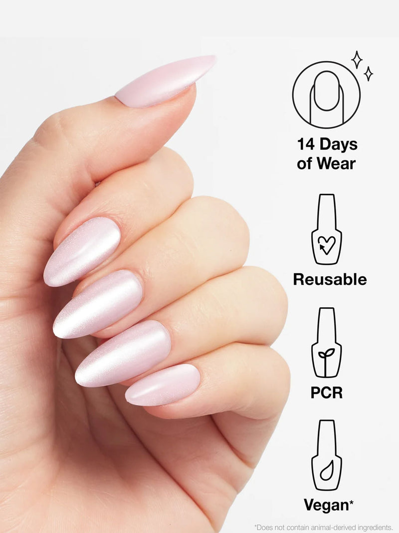 OPI press-on nails baby pink velvet long (British brand)