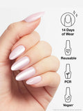 OPI press-on nails baby pink velvet long (British brand)