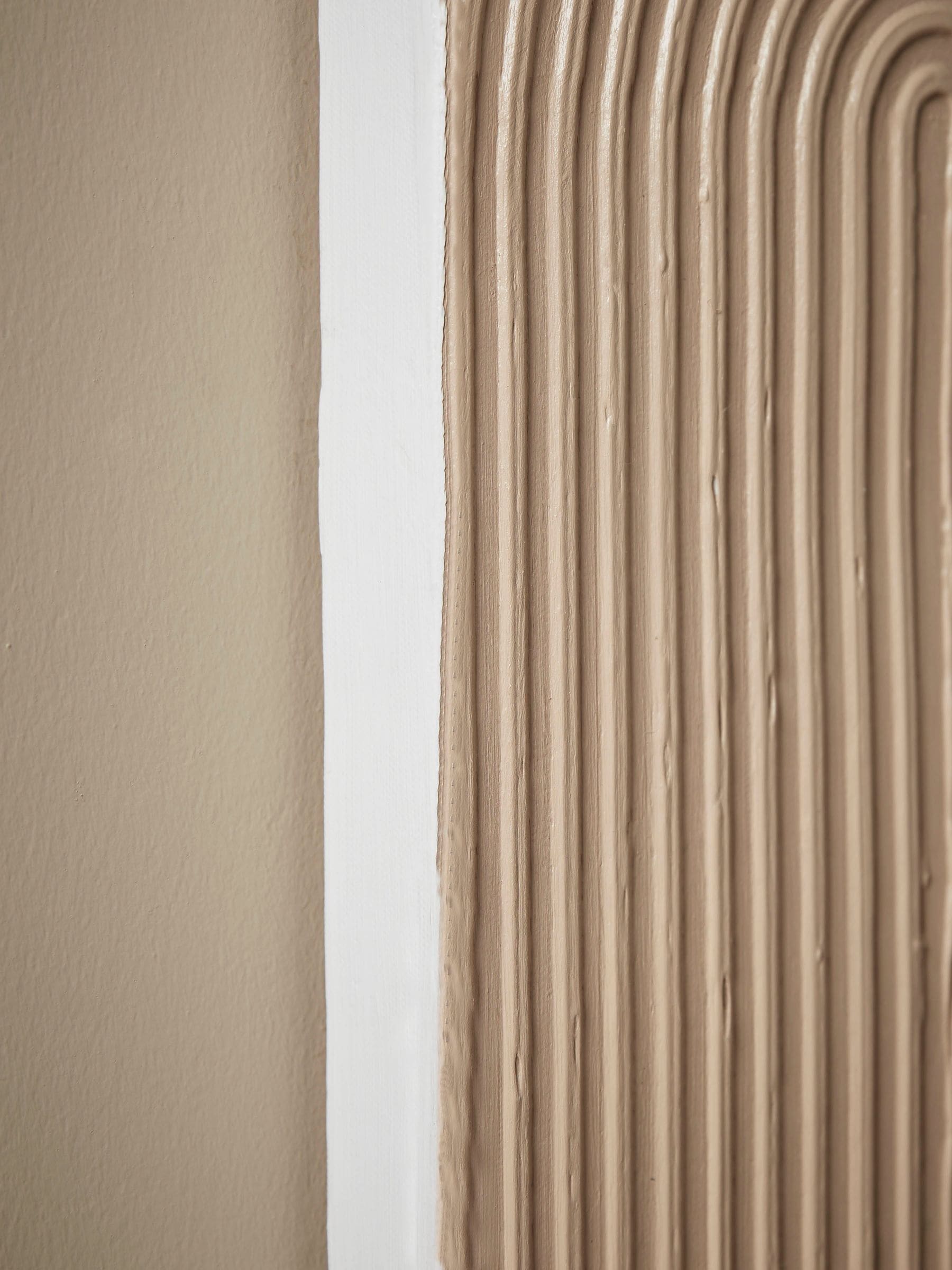Cox & Cox white blush textured canvas wall art - British product