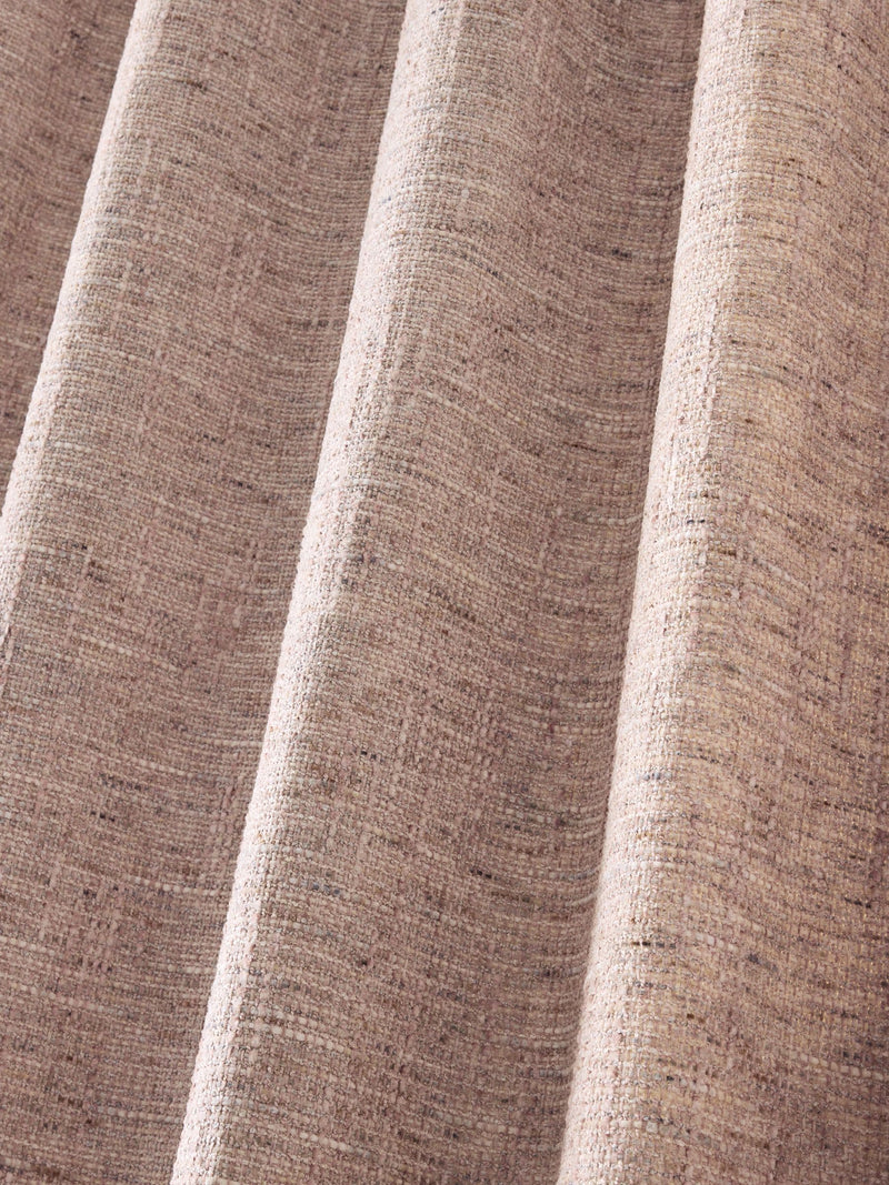 Pink chenille eyelet curtains, imported from the UK