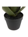 Gallery Home white faux aloe potted plant with flower 81cm, UK version