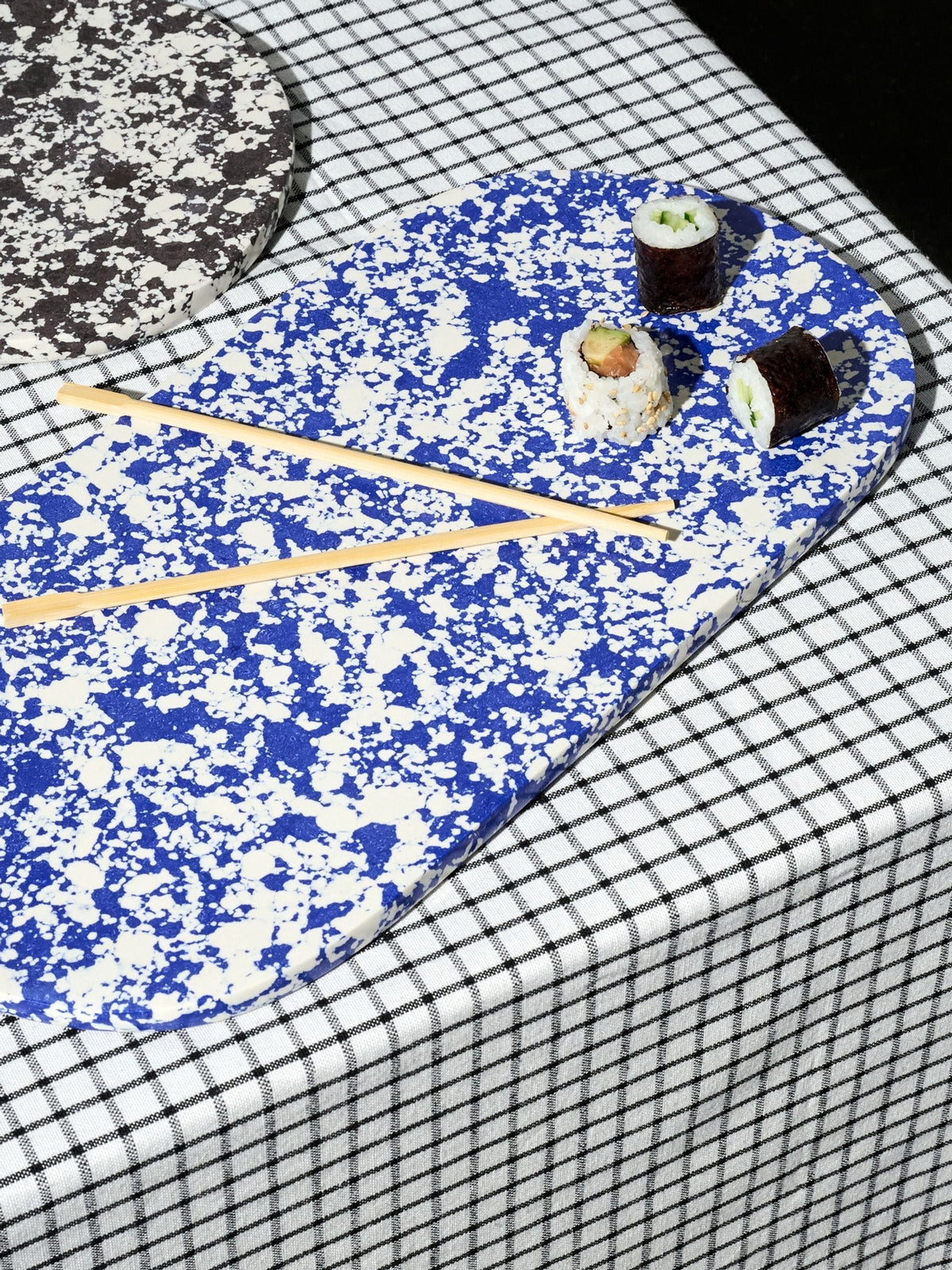 Curateology Blue Rock Large Serving Platter