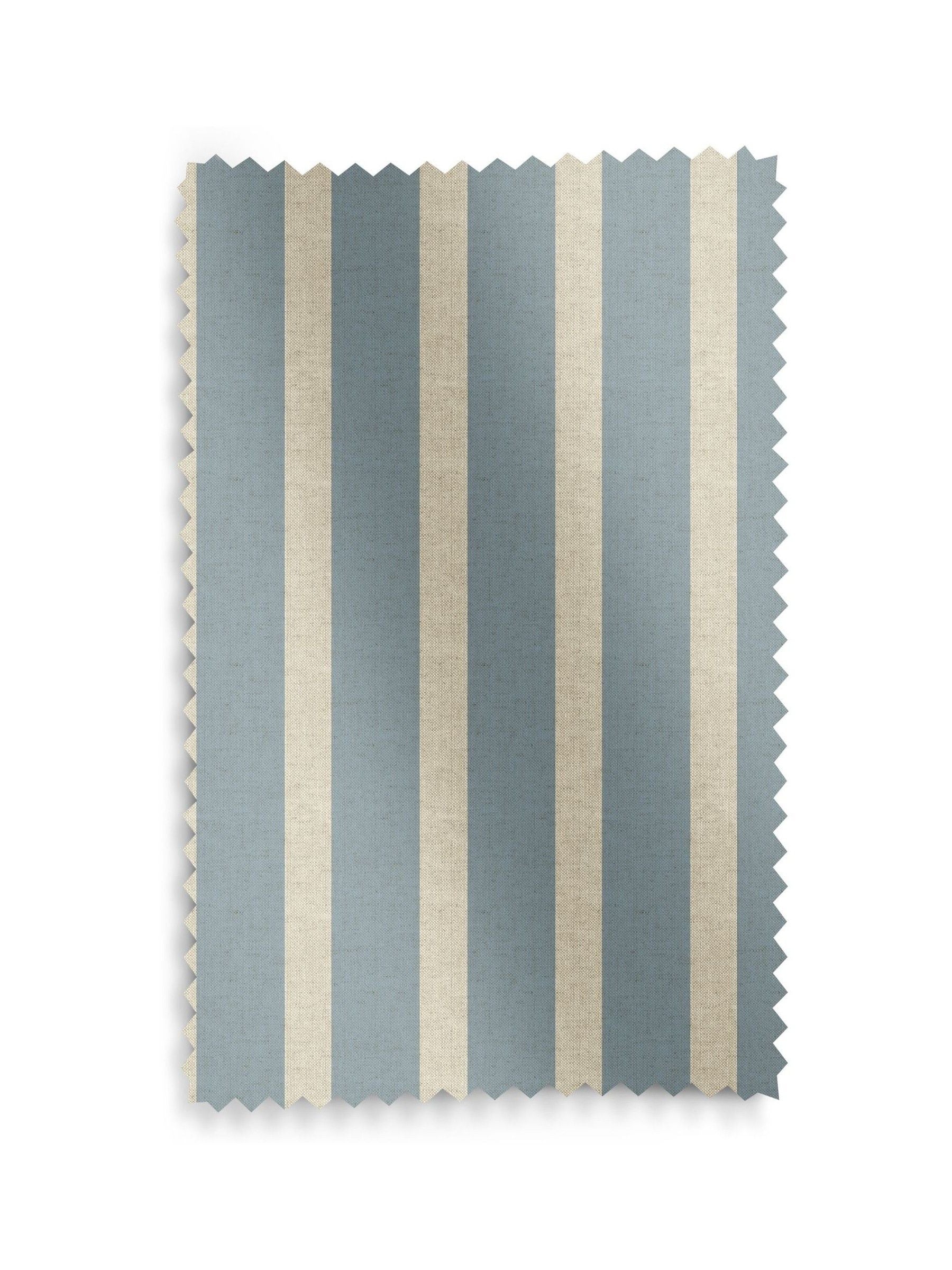 Emily Bond Fowey Blue parasol stripe roller blind, UK version