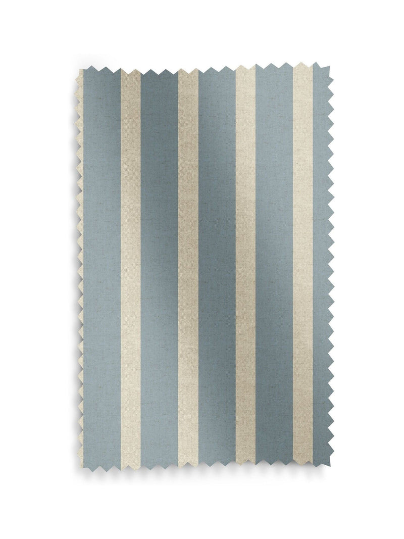 Emily Bond Fowey Blue parasol stripe roller blind, UK version