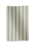 Emily Bond roller blind blue/green block printed stripe (British brand)