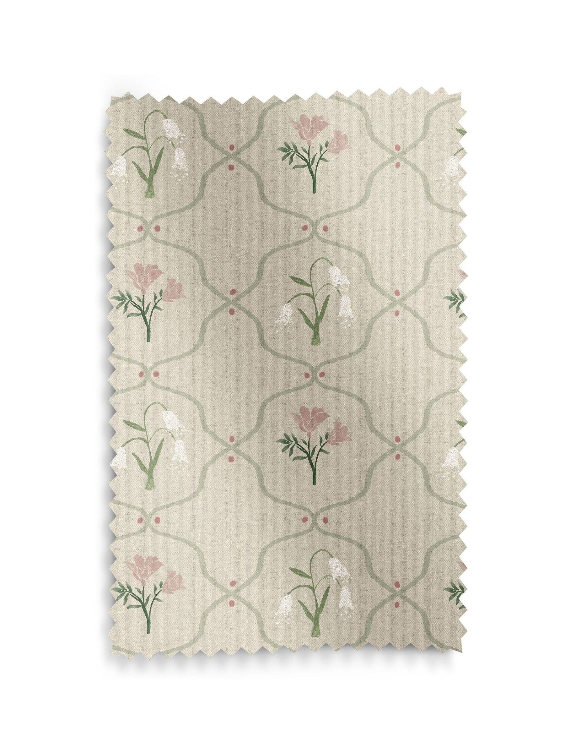 Emily Bond rose pink roman blind, imported from the UK