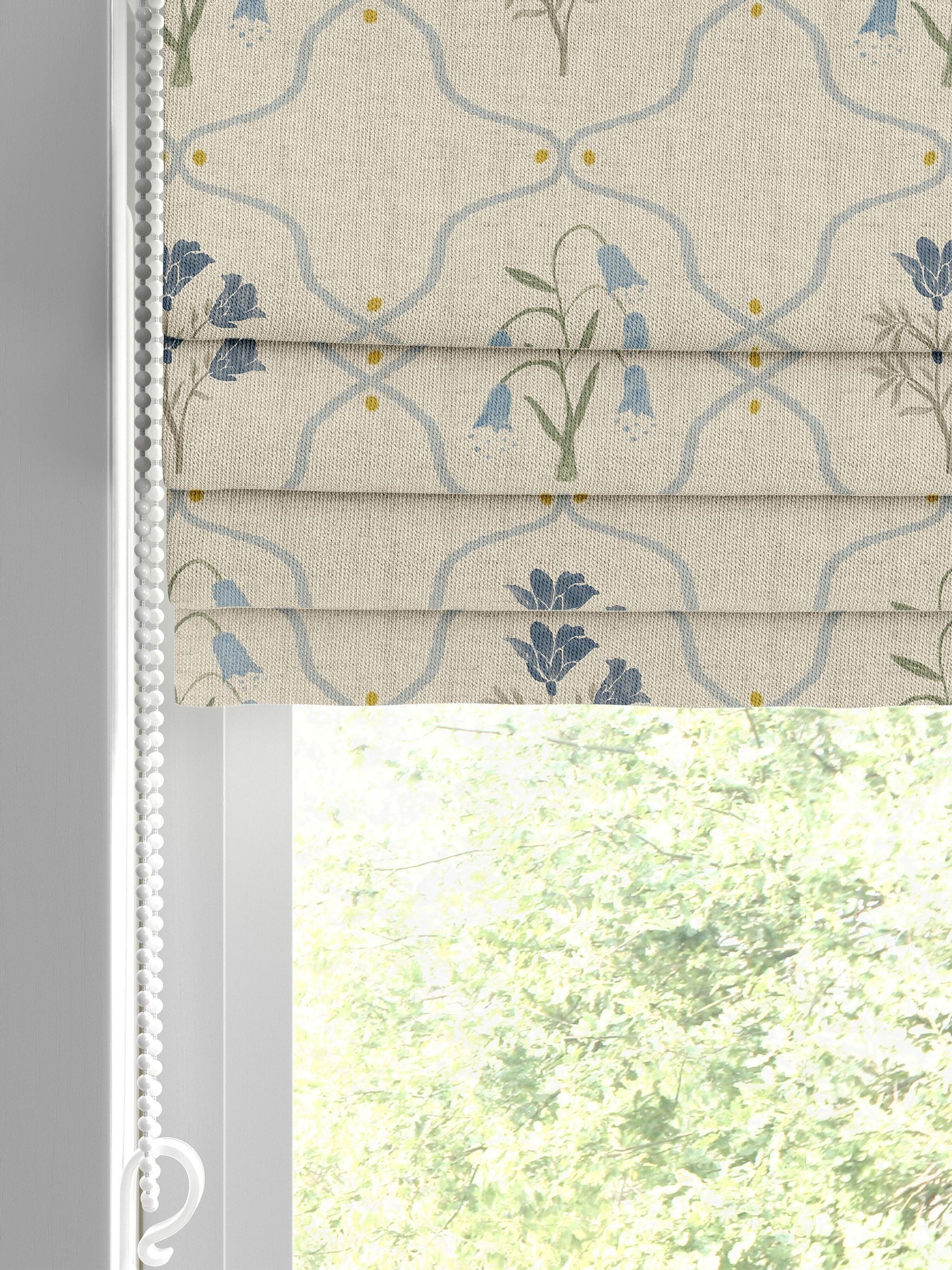 Emily Bond Roman blind steel blue Margot, imported from the UK