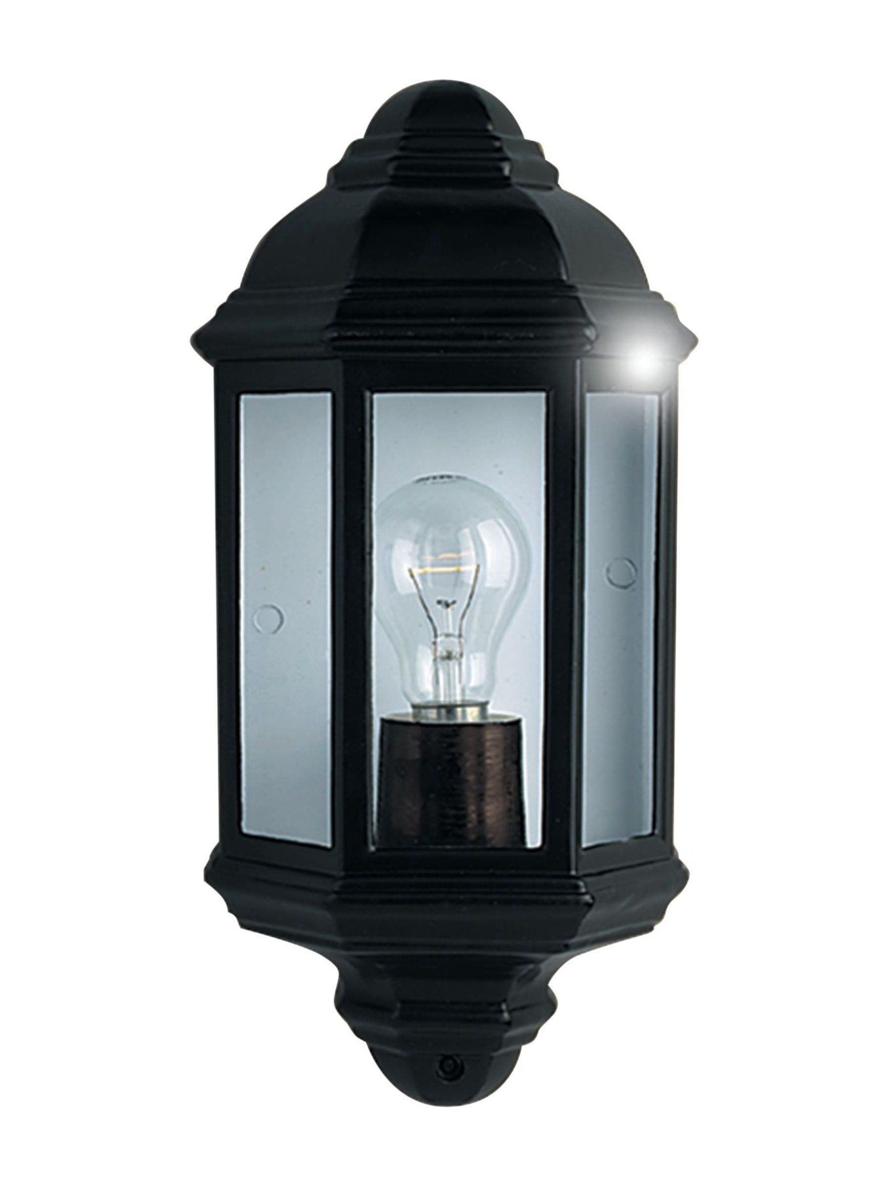 Searchlight black Andreas outdoor wall light 36cm (British brand)