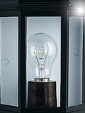 Searchlight black Andreas outdoor wall light 36cm (British brand)