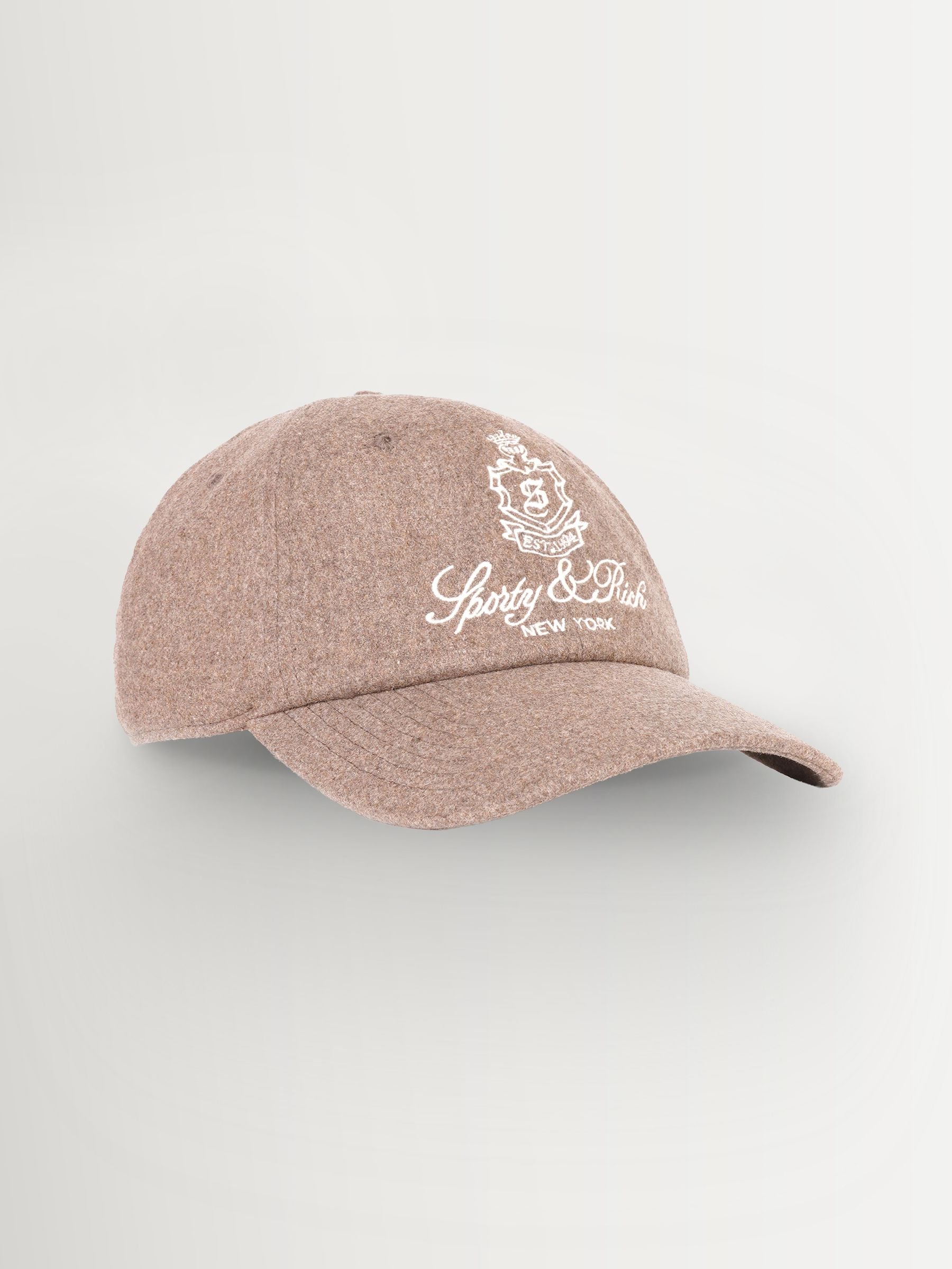 Sporty & Rich brown Vendome wool hat - British product