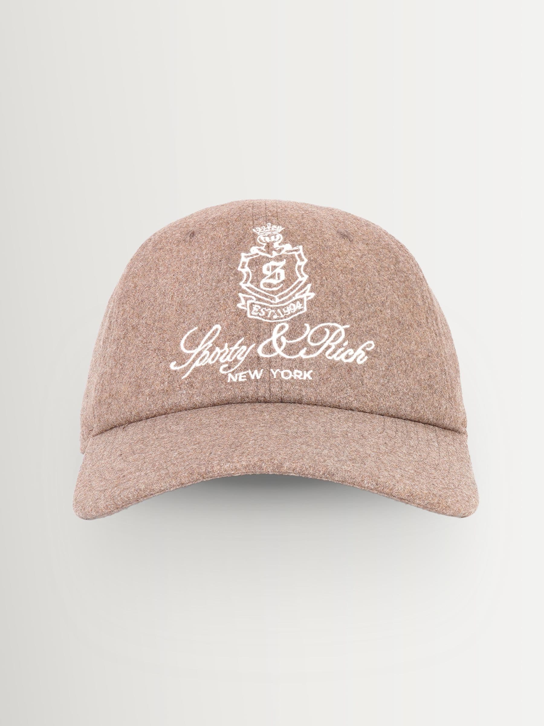 Sporty & Rich brown Vendome wool hat - British product