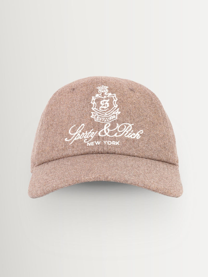Sporty & Rich brown Vendome wool hat - British product