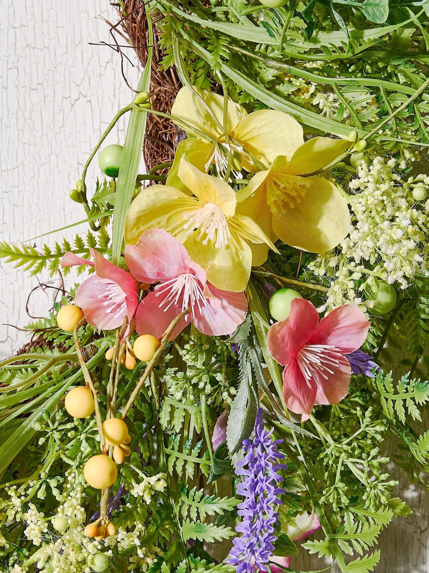Dibor Green Hillington wild flower wreath 60cm - British product