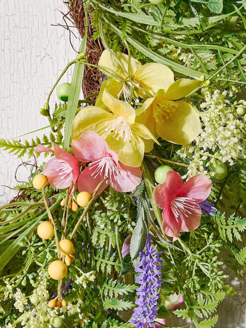 Dibor Green Hillington wild flower wreath 60cm - British product