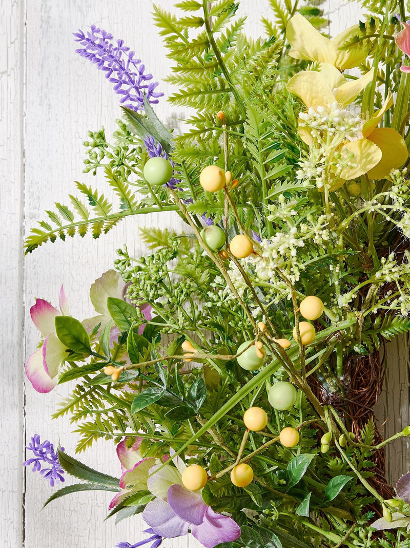 Dibor Green Hillington wild flower wreath 60cm - British product