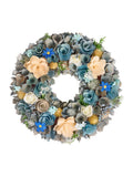 Dibor Blue Ashbourne Floral Wreath