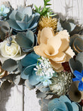 Dibor Blue Ashbourne Floral Wreath