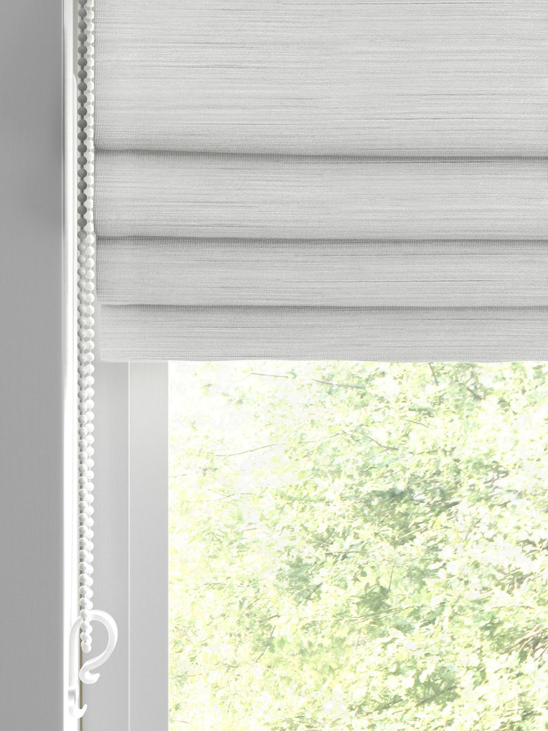 Ire pearl white made to measure roman blind (British brand)