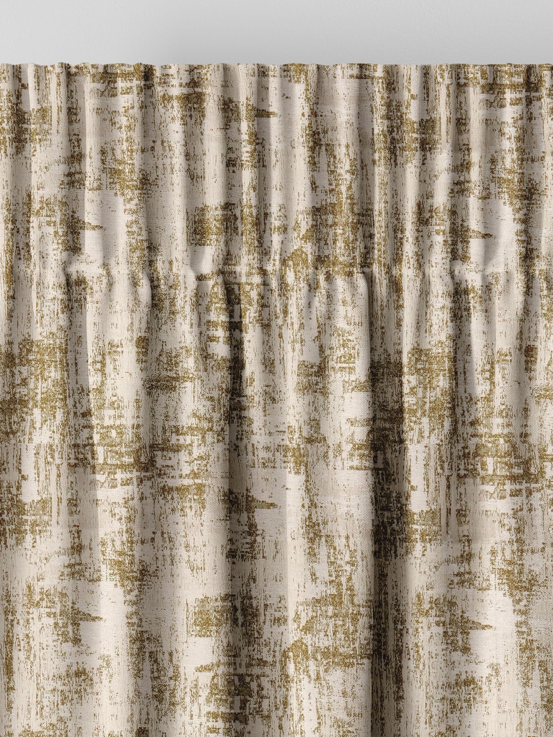 Tero ochre yellow made to measure curtains, imported from the UK