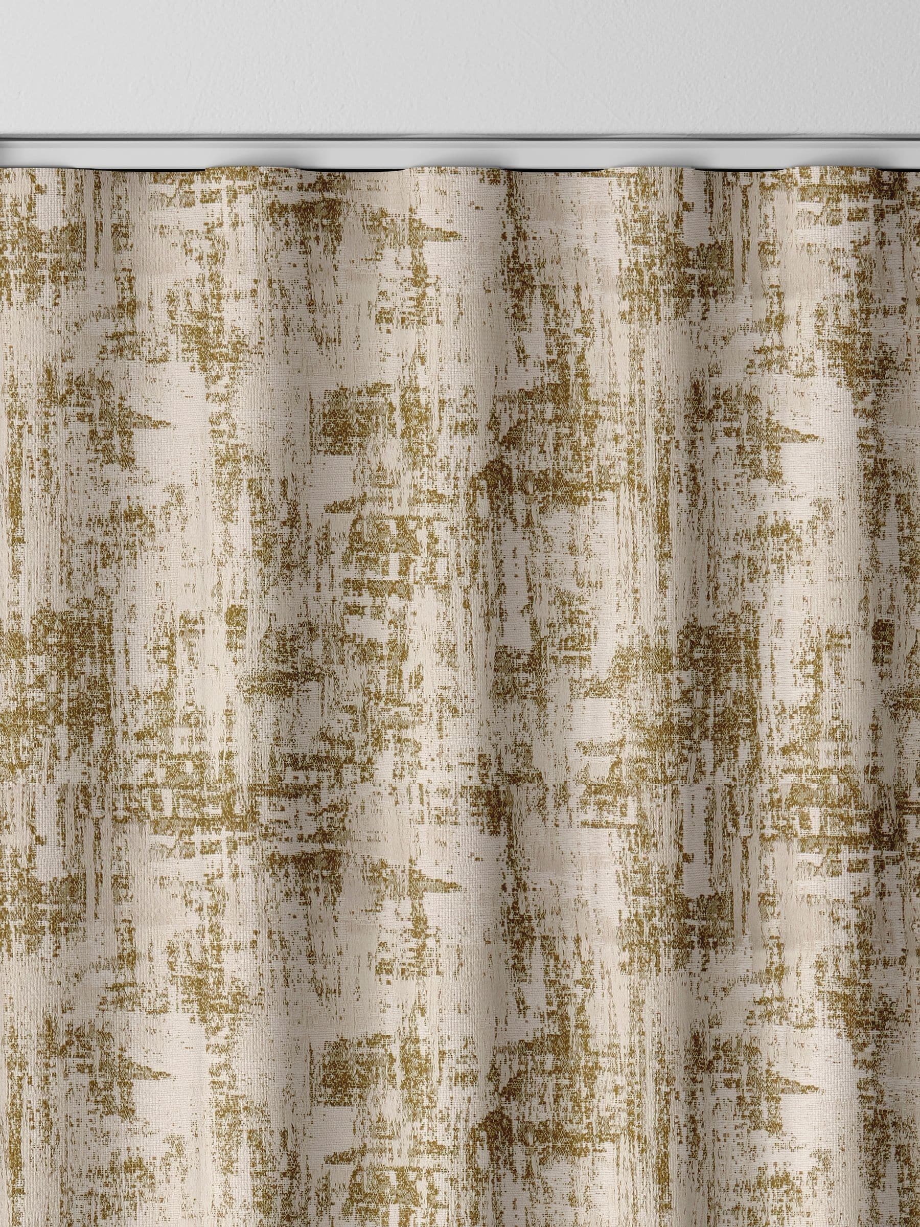 Tero ochre yellow made to measure curtains, imported from the UK