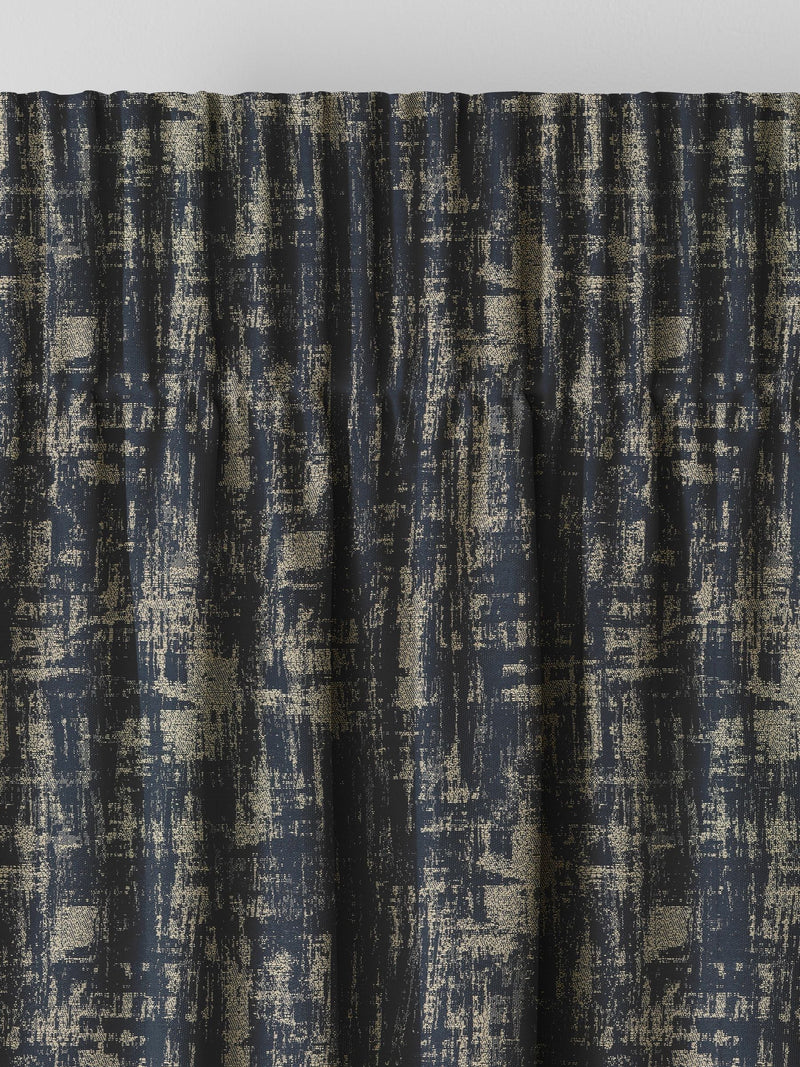 Tero indigo blue made to measure curtains (British brand)
