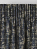 Tero indigo blue made to measure curtains (British brand)