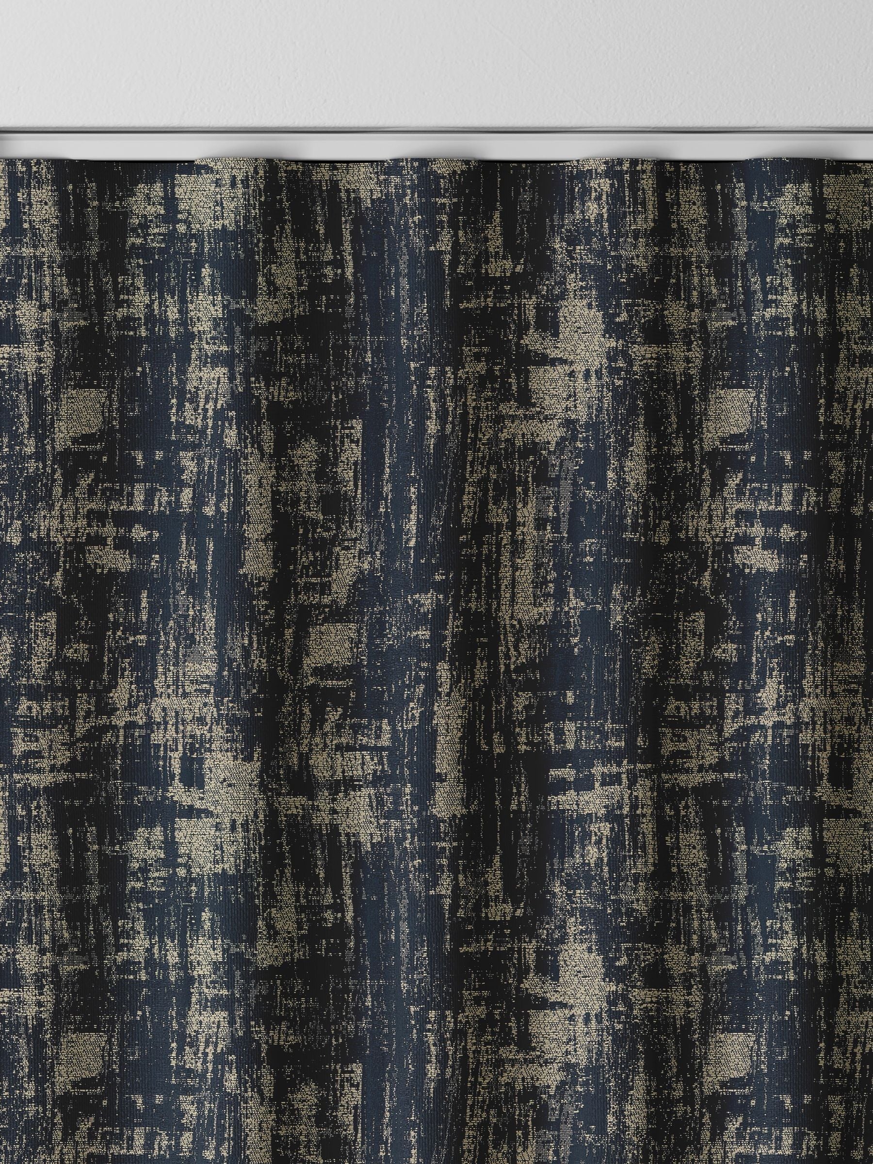 Tero indigo blue made to measure curtains (British brand)