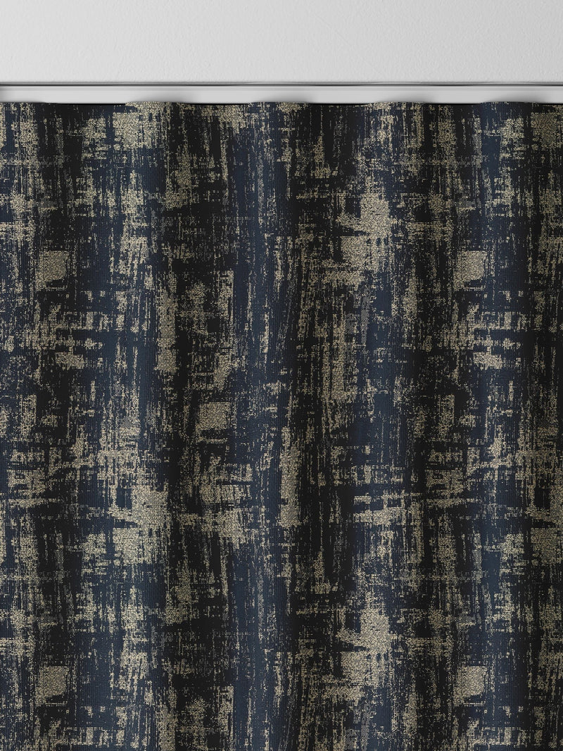 Tero indigo blue made to measure curtains (British brand)