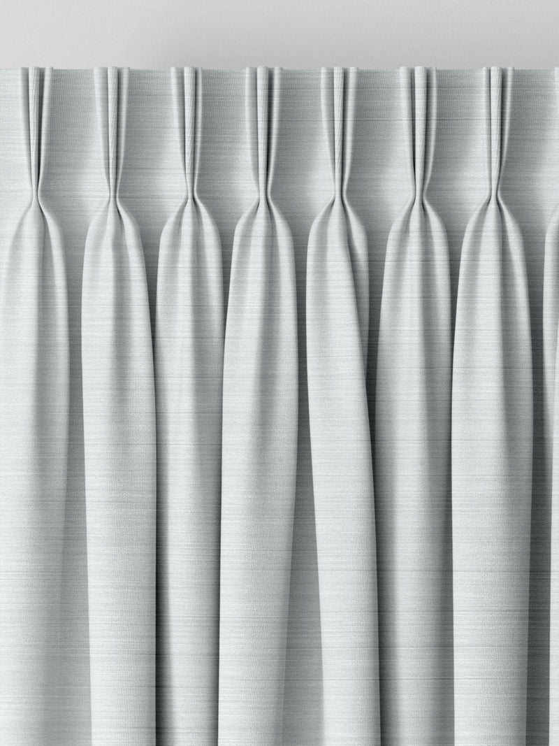 Silver Ire subtle stripe made to measure curtains, imported from the UK