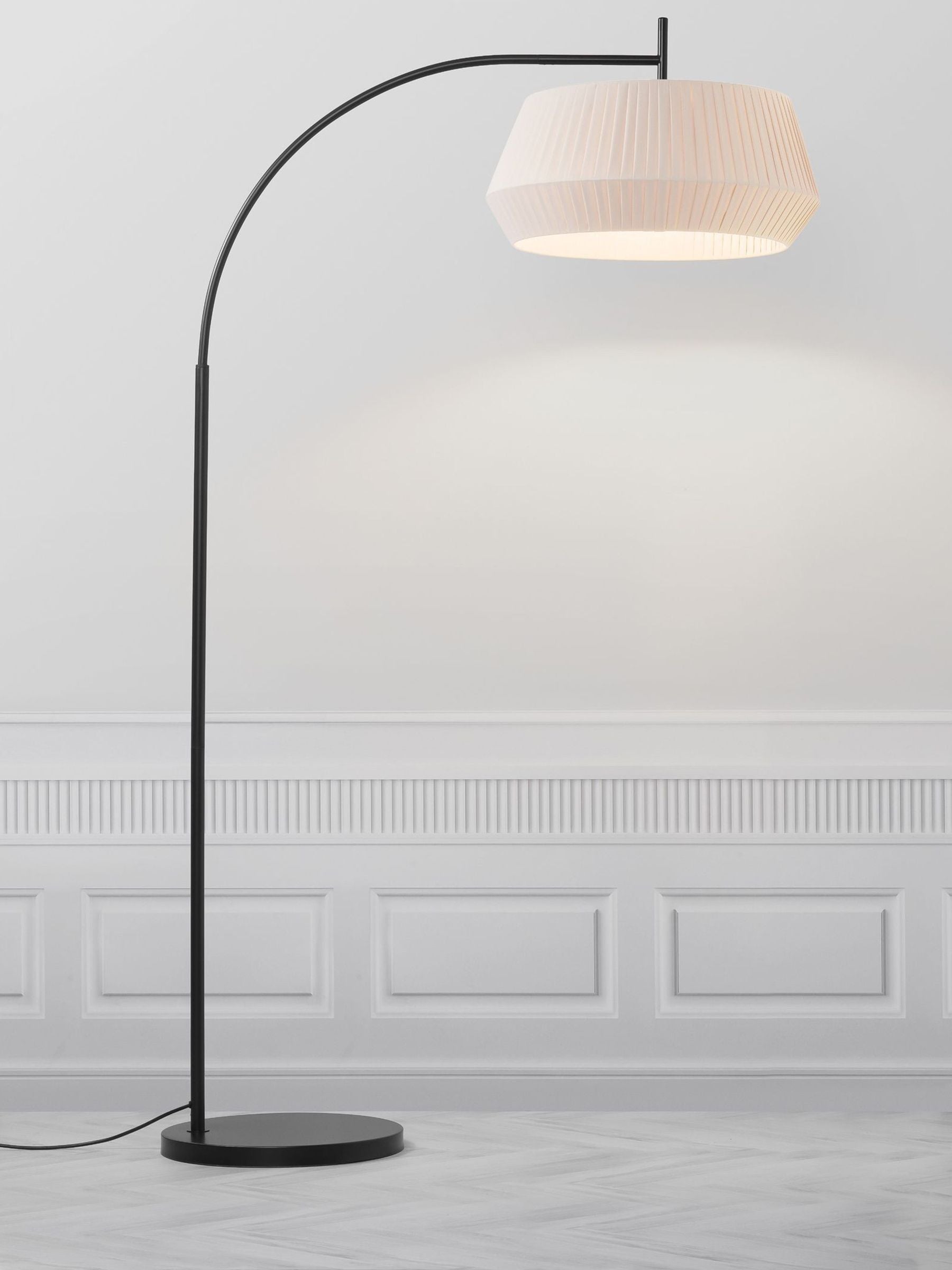 Nordlux Dicte beige floor lamp 41cm height, imported from the UK