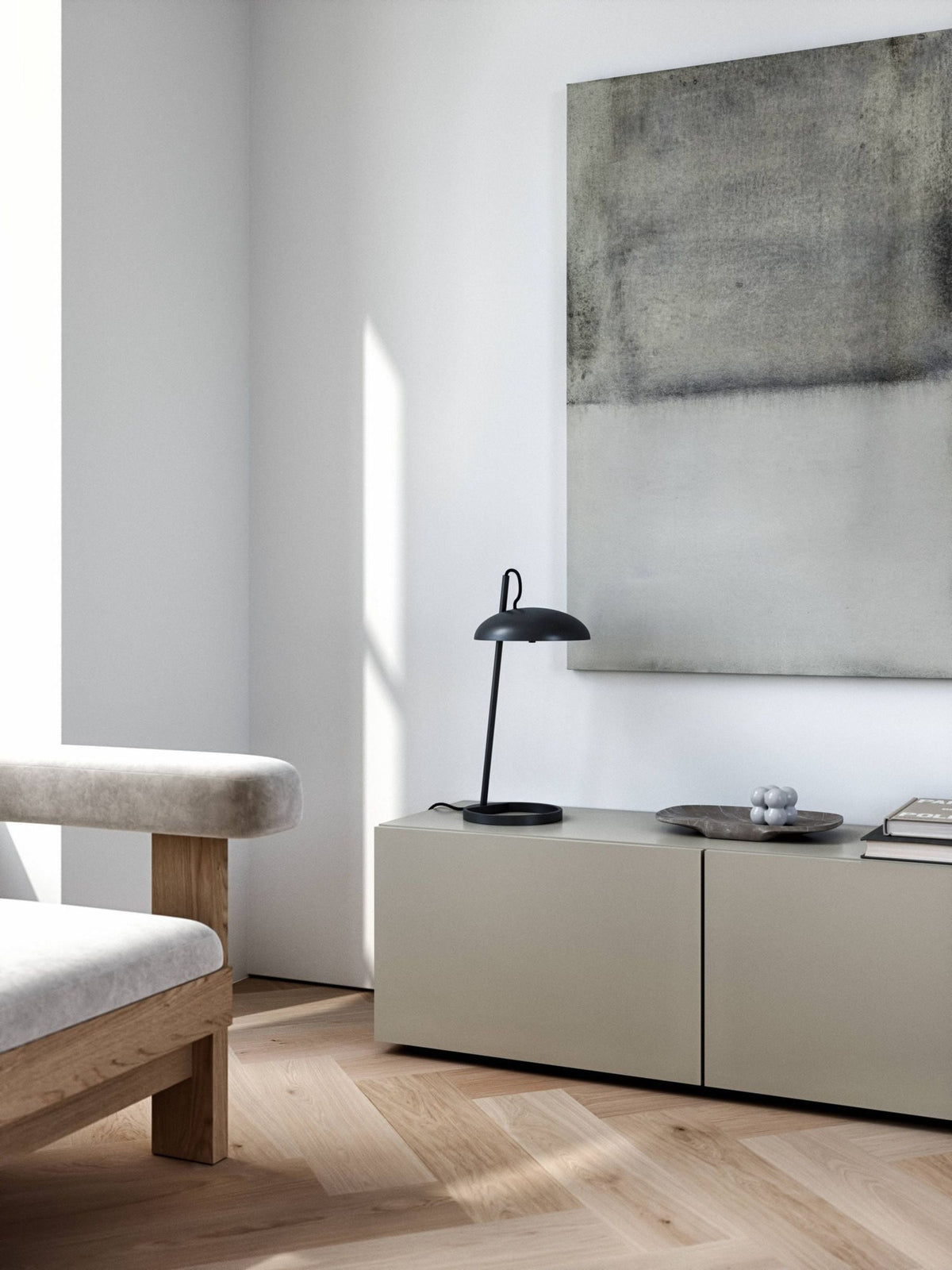 Nordlux Versale black table lamp, UK version