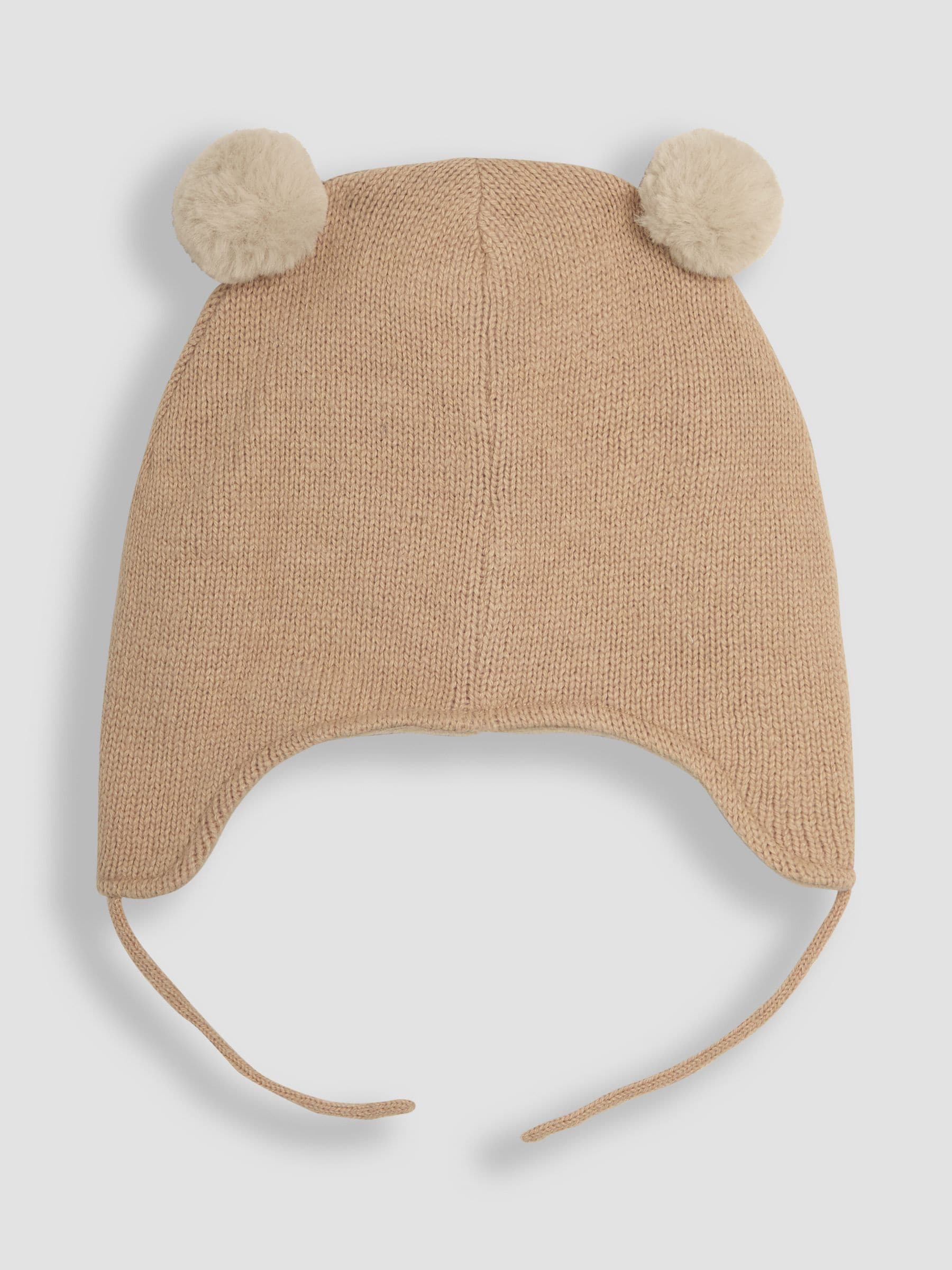 JoJo Maman Bébé brown bear pom pom hat, UK version