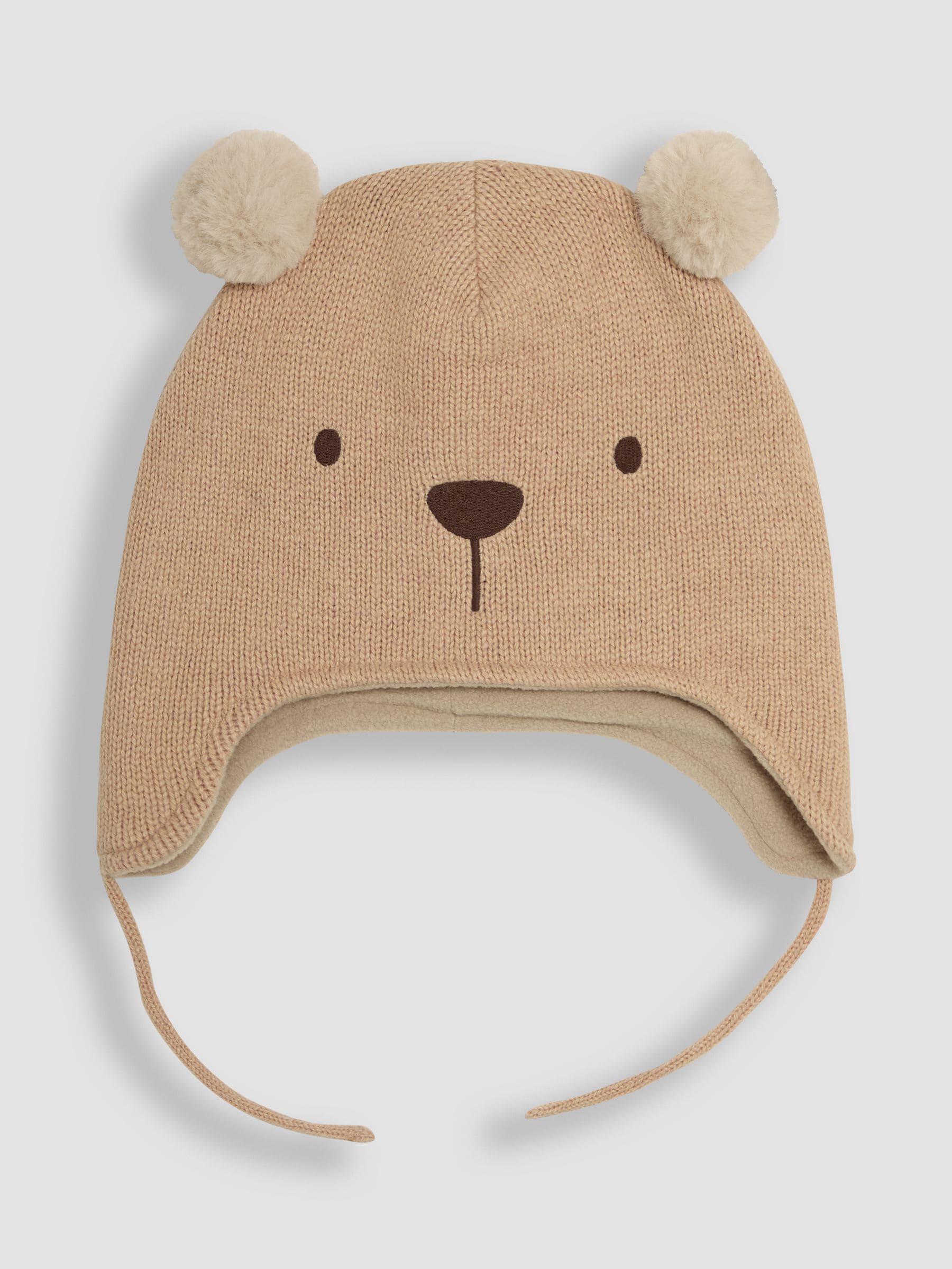 JoJo Maman Bébé brown bear pom pom hat, UK version