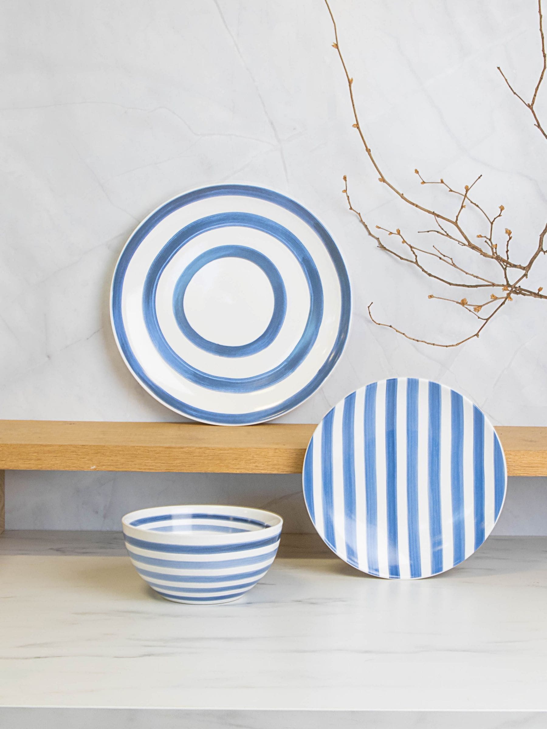 Mary Berry blue dinner set 12 piece, imported from the UK