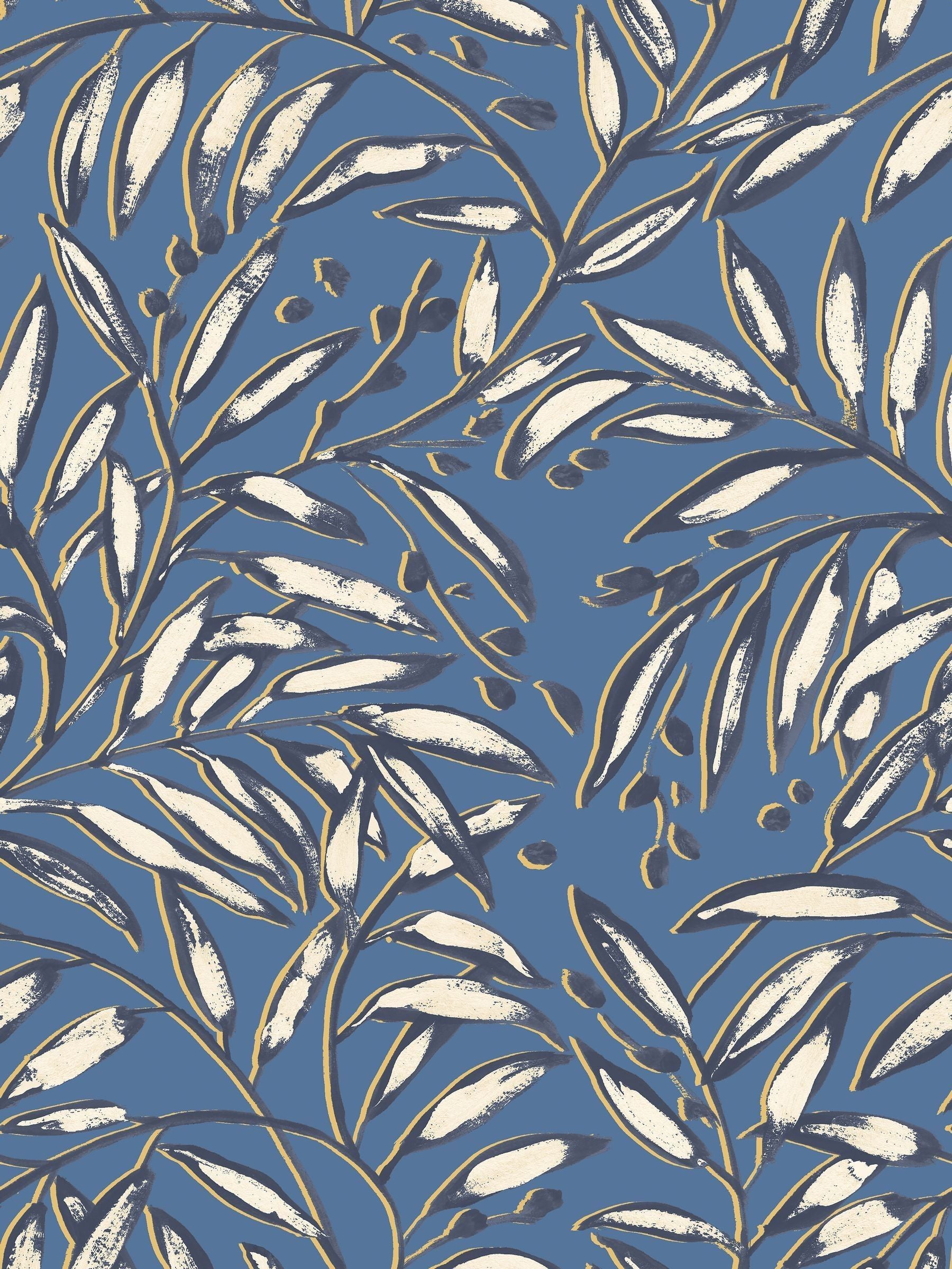 Ohpopsi Indigo Lorena Vine Wallpaper