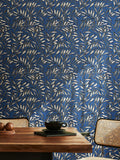 Ohpopsi Indigo Lorena Vine Wallpaper