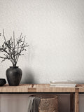 Ohpopsi Dark Linen Dotty Leaf Print Wallpaper 10m x 50cm