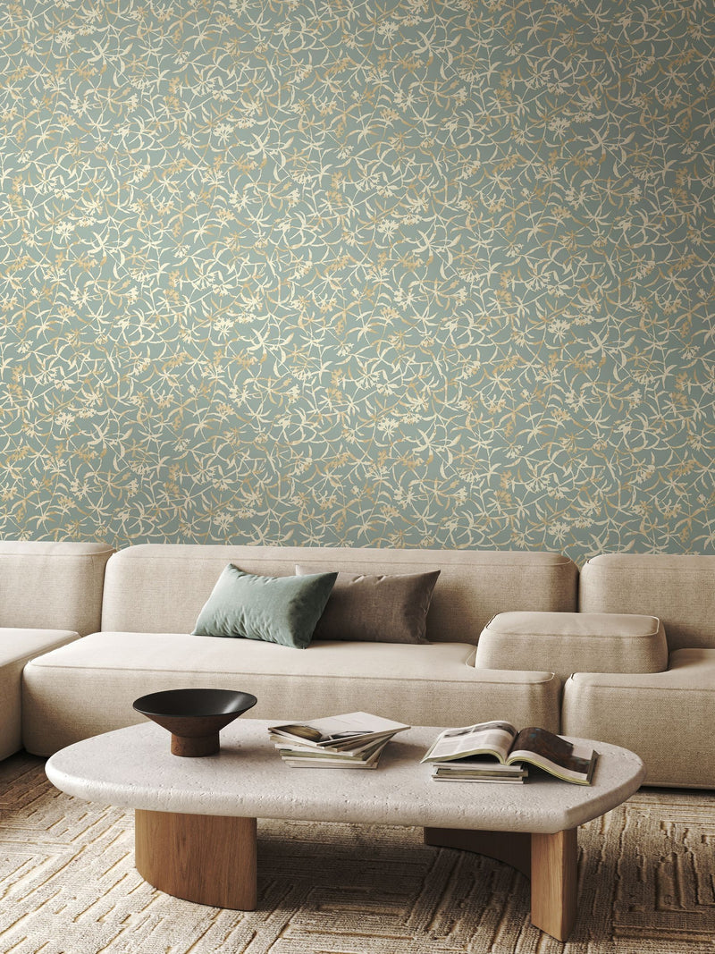 Ohpopsi Navy Entwine Wallpaper 10m x 50cm
