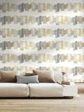 Ohpopsi Gingerbread Latte Offset Blocks Wallpaper 10m x 50cm