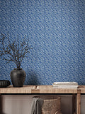 Ohpopsi Dark Linen Dotty Leaf Print Wallpaper 10m x 50cm
