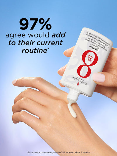 Next Elizabeth Arden Eight Hour Hydra Play Daily Defense Nourishing Fluid SPF 40 50ml- Buy online at McGrocer