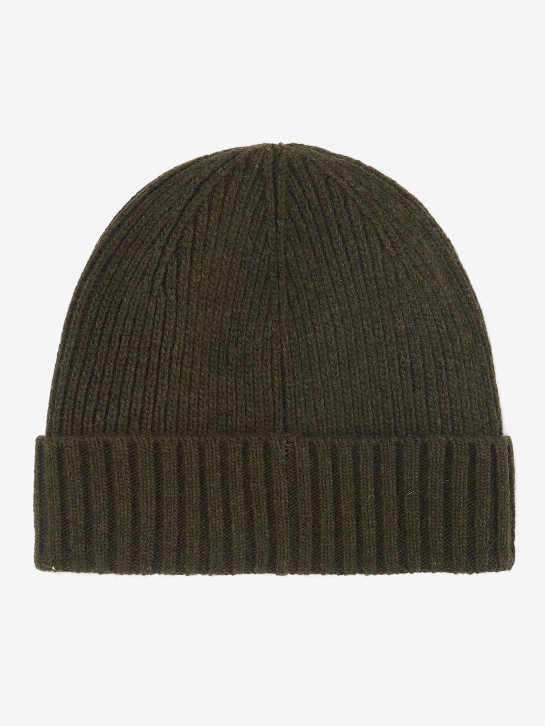 Barbour Carlton beanie hat green wool blend, UK version