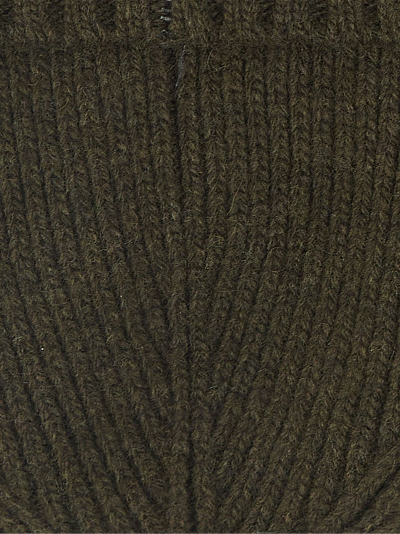 Barbour Carlton beanie hat green wool blend, UK version