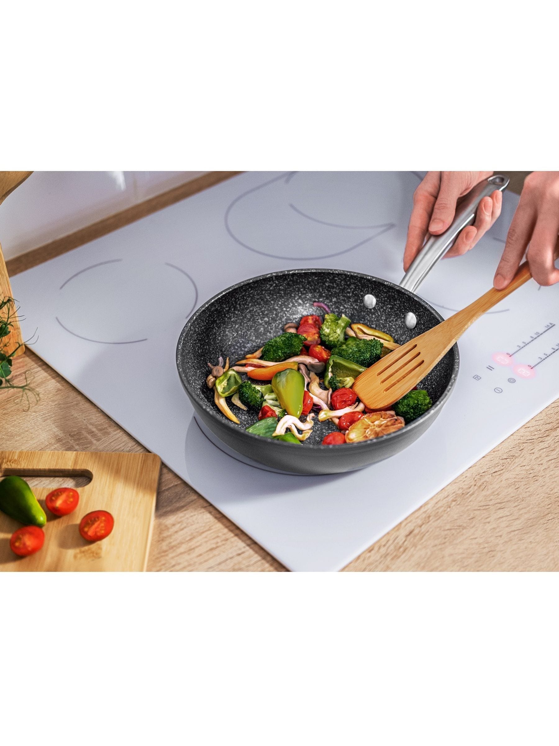 Prestige Scratch Guard Black Aluminium Frying Pan 21cm, imported from the UK