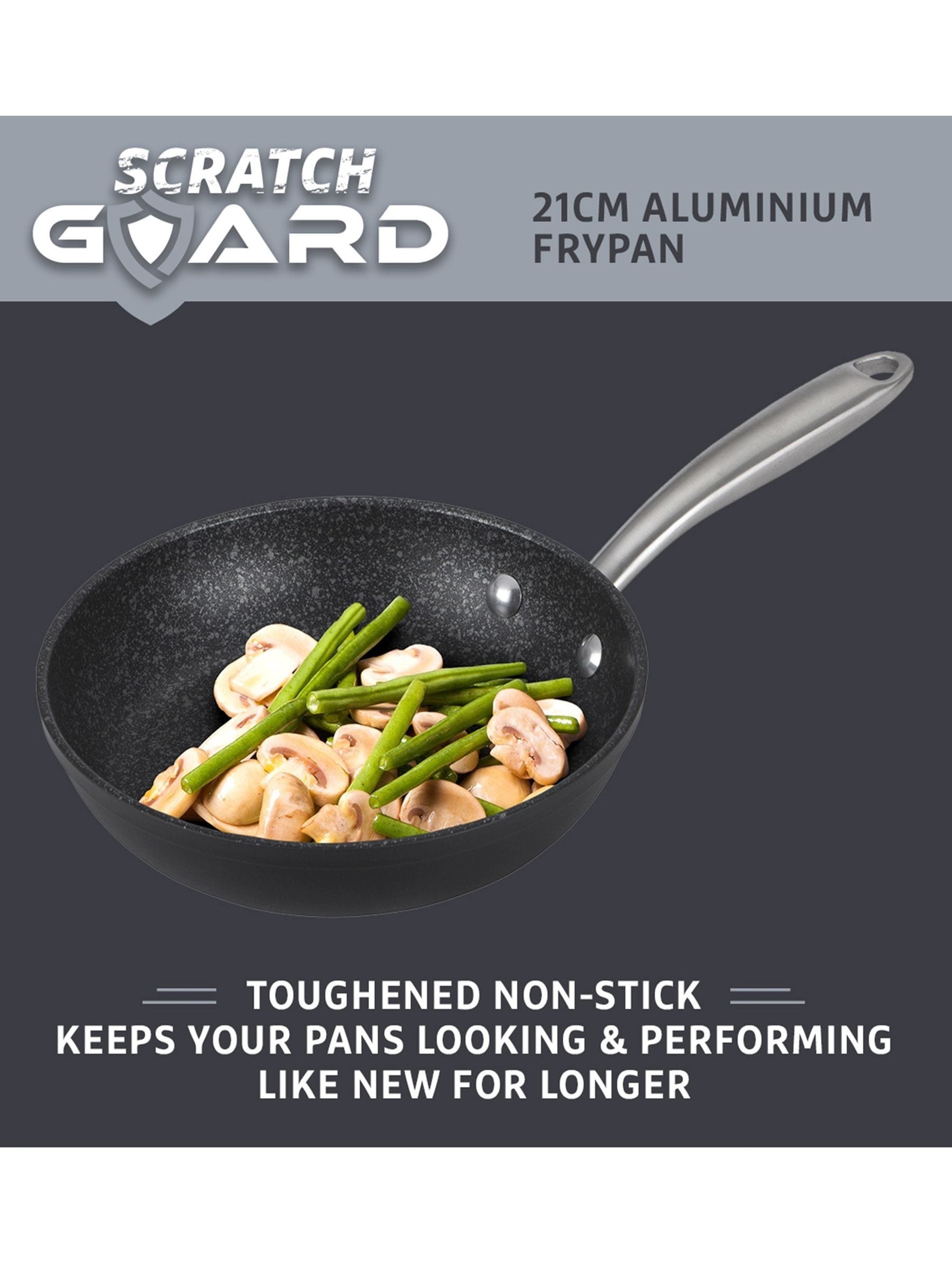 Prestige Scratch Guard Black Aluminium Frying Pan 21cm, imported from the UK