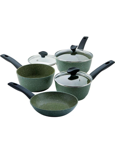 Next Prestige 4 Piece Green Aluminium Plan Based Non Stick Induction Cookware Set- Buy online at McGrocer