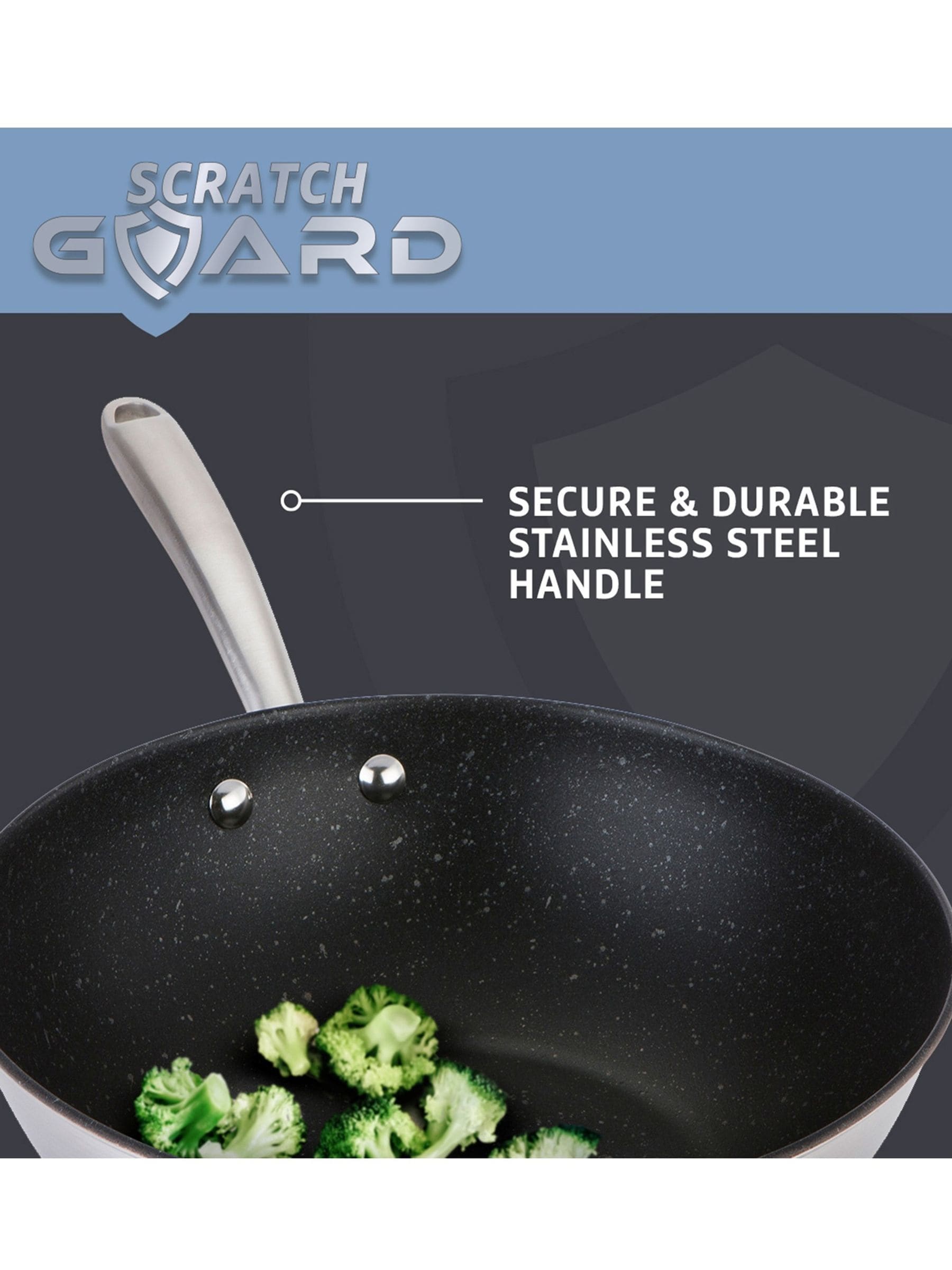 Prestige Scratch Guard cookware set 5 piece, imported from the UK