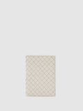 Reiss Floyd leather woven cardholder - British product